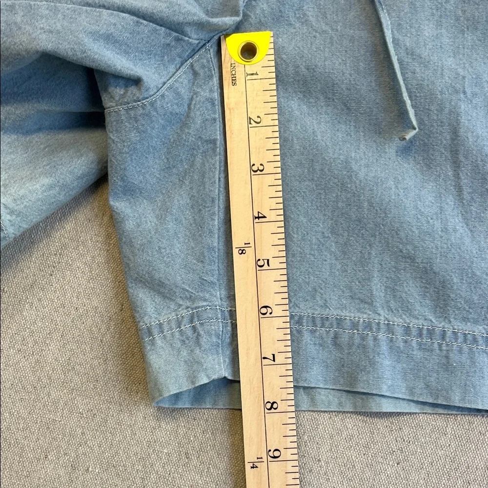 Liz Claiborne Light Blue Denim Drawstring Shorts - Picture 5 of 8